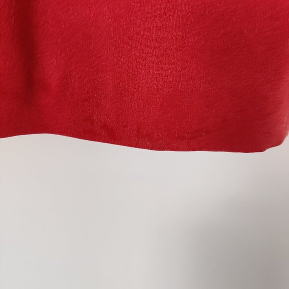 Braemar Petites Women's Mini Skirt Size 2 Red Silk Lined Business Casual Elegant - Picture 10 of 10